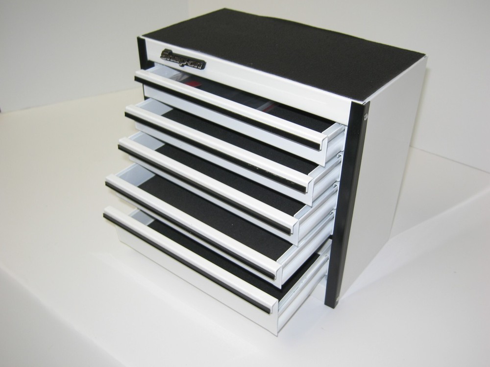 SNAP-ON MICRO 5-DRAWER BOTTOM CHEST in WHITE NIB