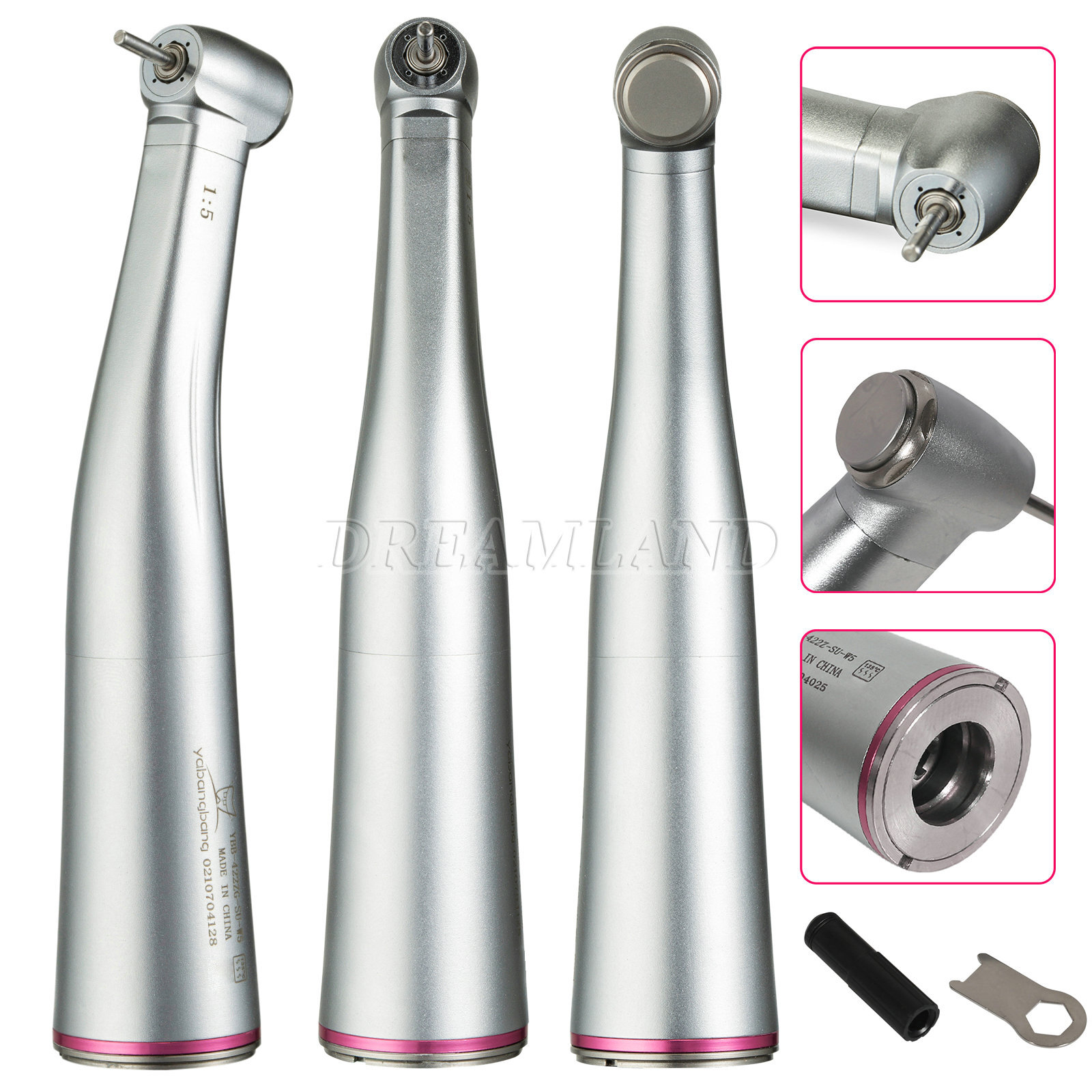 Dental 1:1/1:5 Increasing Contra Angle LED/20:1 Implant Handpiece NSK Style DL