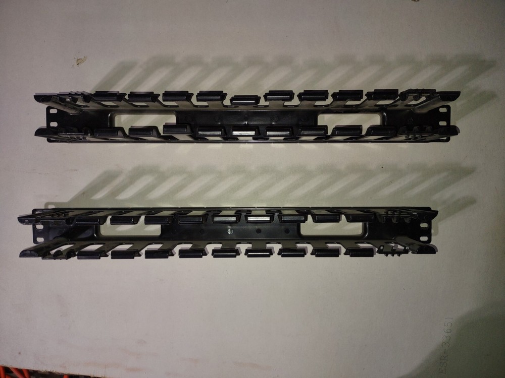 Panduit 19" 1u Rack Mount Horizontal Cable Manager Management 2 pack