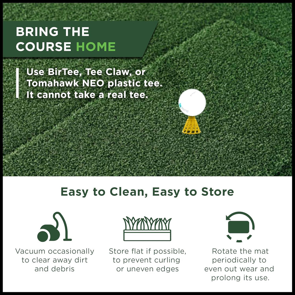 SIGPRO Professional Golf Hitting Strips - Realistic & Joint-Friendly Mat