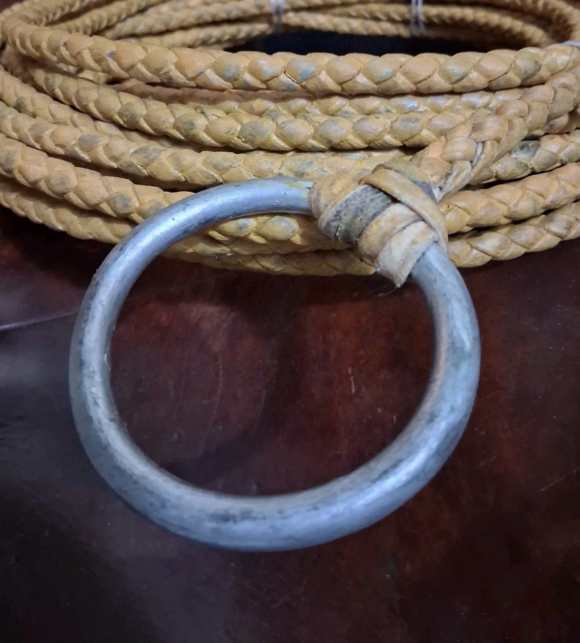 Vintage Rawhide Leather Riata Lariat Lasso