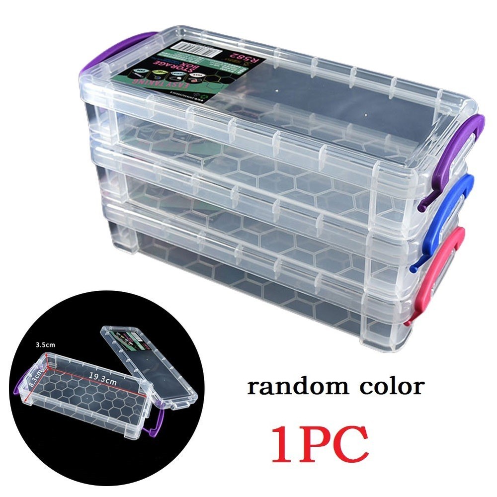 1* Storage Box Portable 21.5*10*4.3cm New Practical Toolbox Container Waterproof