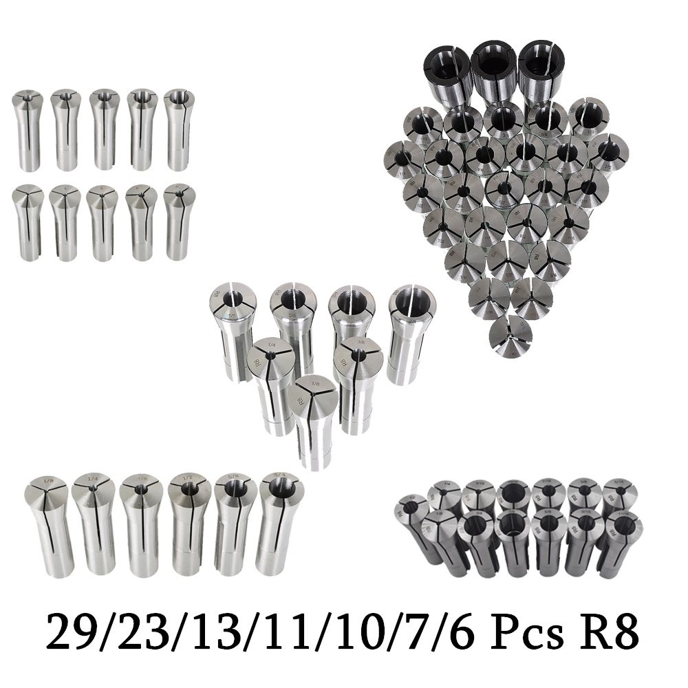 29 R8/23 R8/13 R8/11 R8/10 R8/7 R8/6 R8 Collet Set For CNC