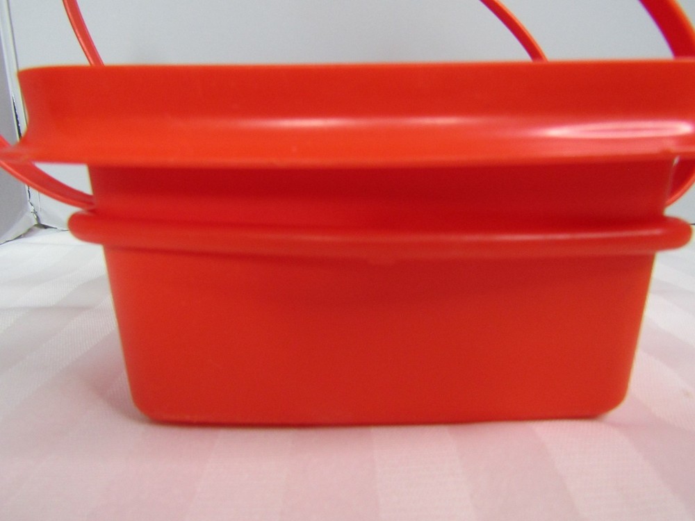 Vintage Tupperware Pack N Carry Lunch Box & Handle + 3 Containers READ