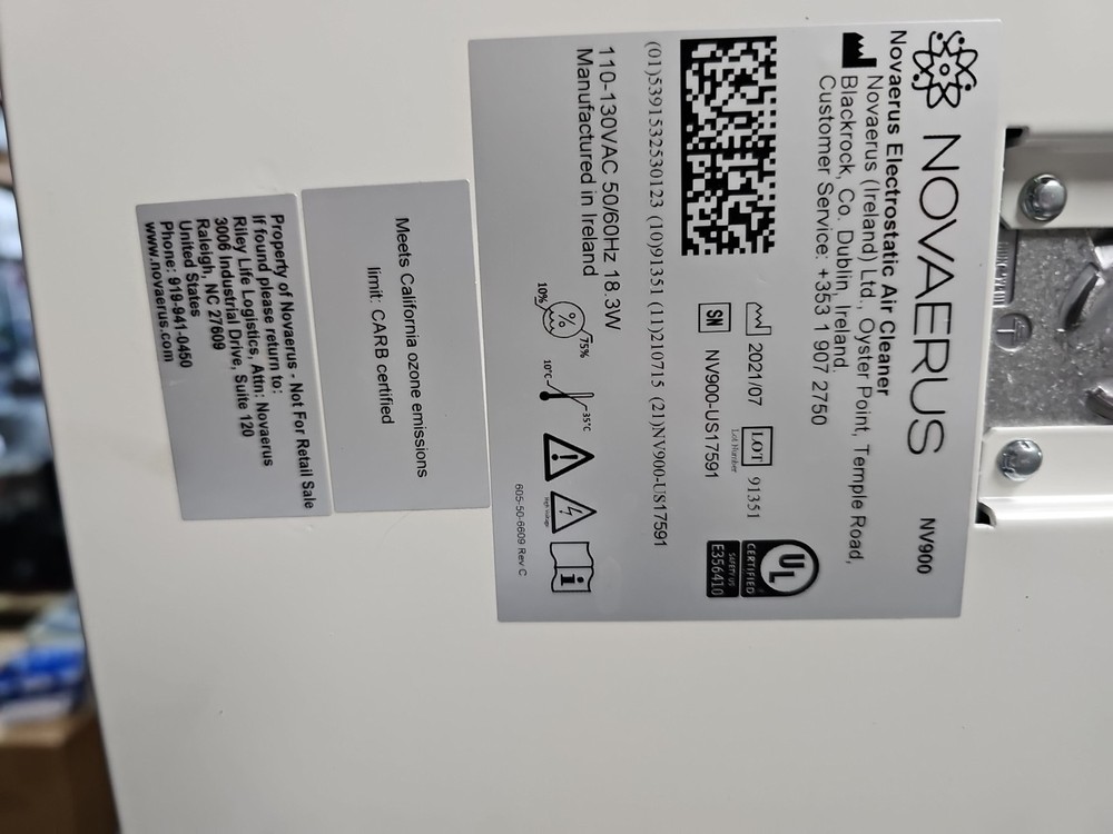 NOVAERUS NV900 - Airborne Infection Control Unit