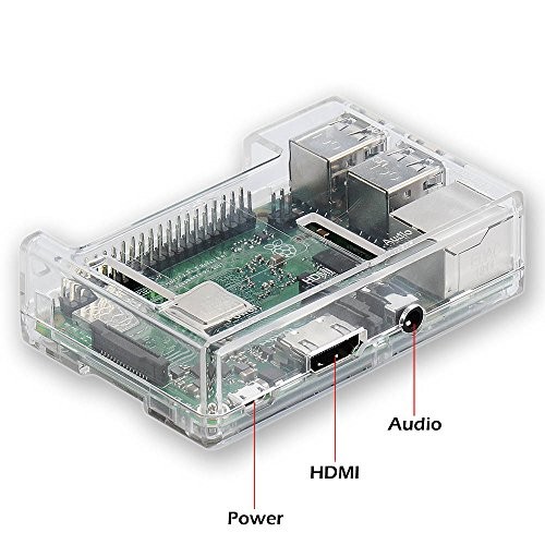 Raspberry Pi 3 b+ Case, Raspberry Pi 3 Model B+ Transparent Case with Clear