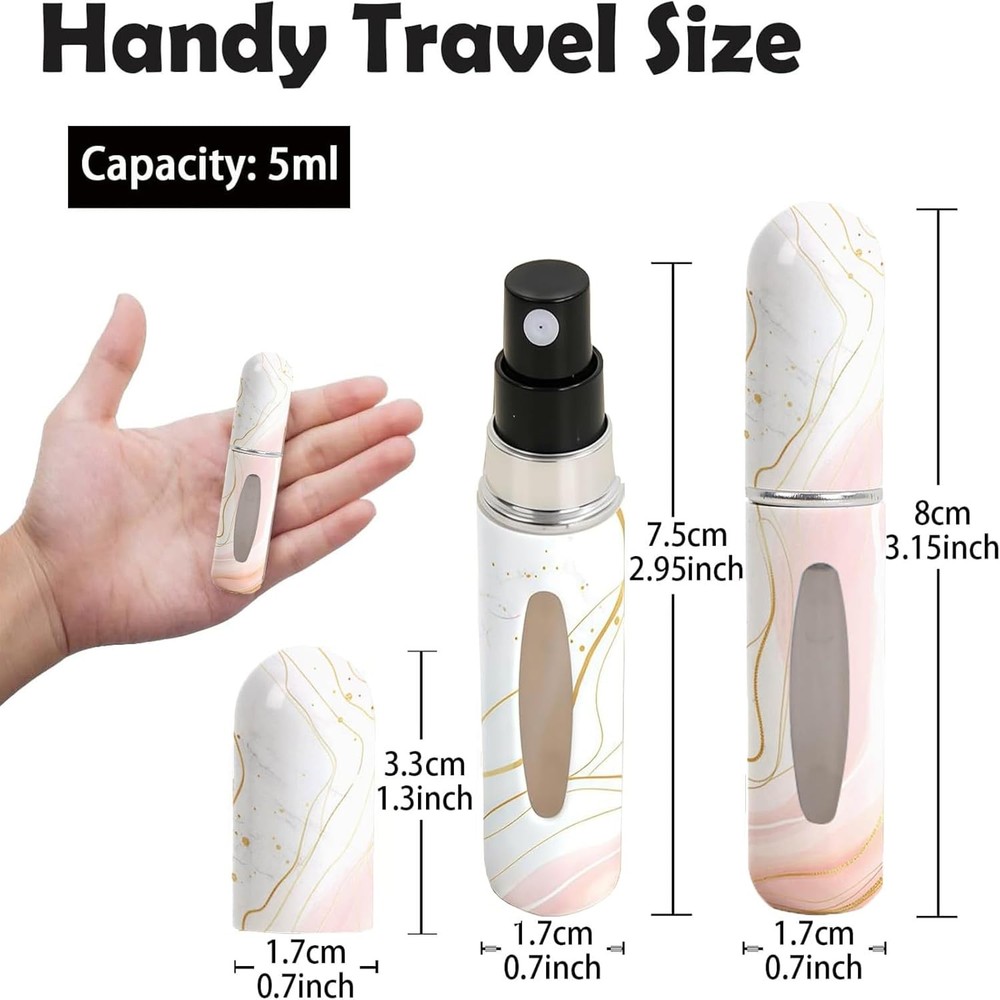 Perfume Travel Refillable Bottle– Portable Mini Sprayer,Empty Perfume Bottles