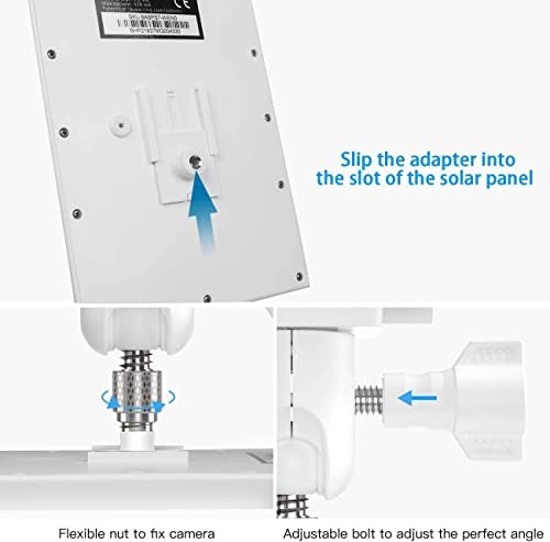 Universal Solar Panel Mount for Eufy/Ring/Reolink/Arlo Solar Panel 1 Pack White