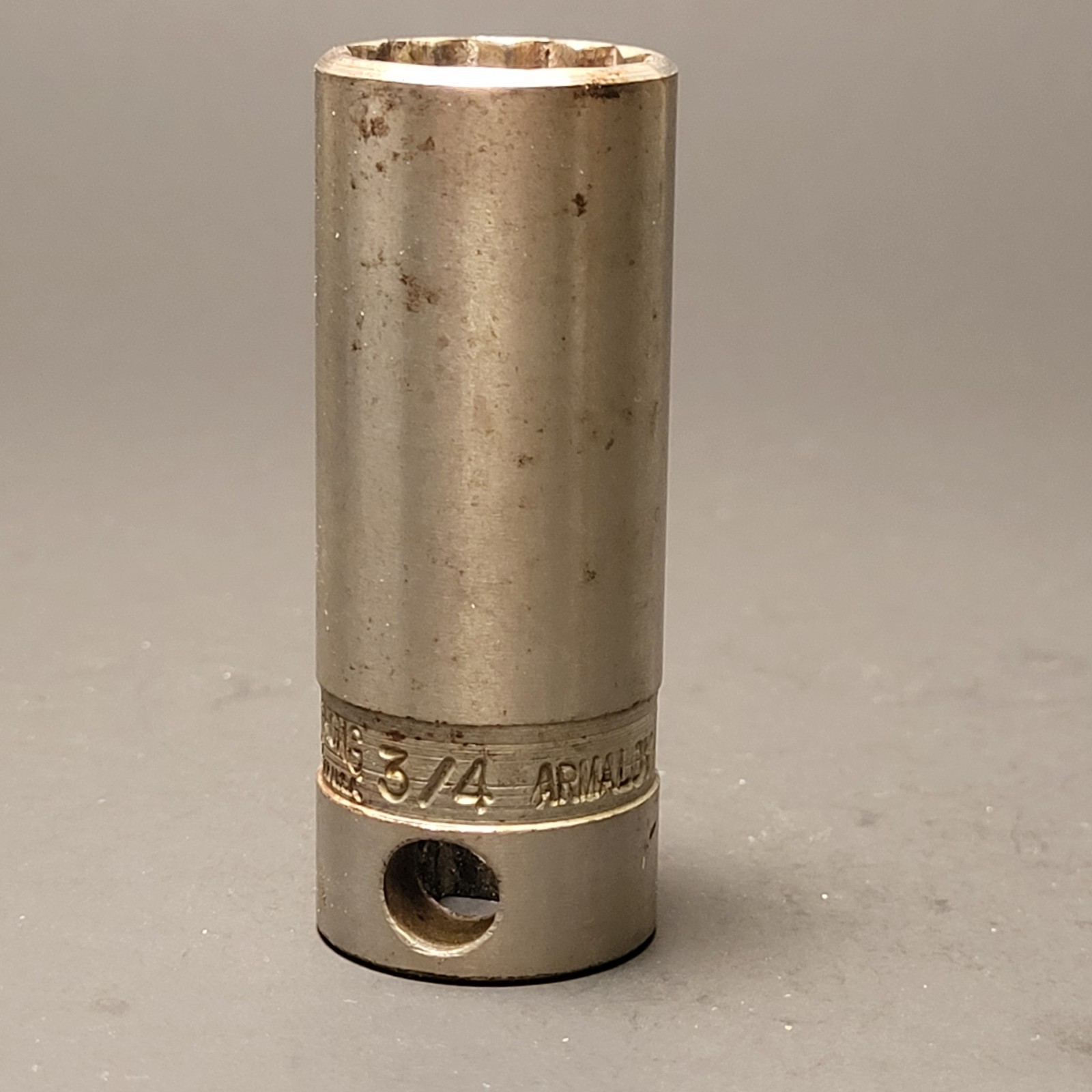 Armstrong Armaloy arm & hammer logo 3/4” deep socket 3/8” drive 12 point fd1224