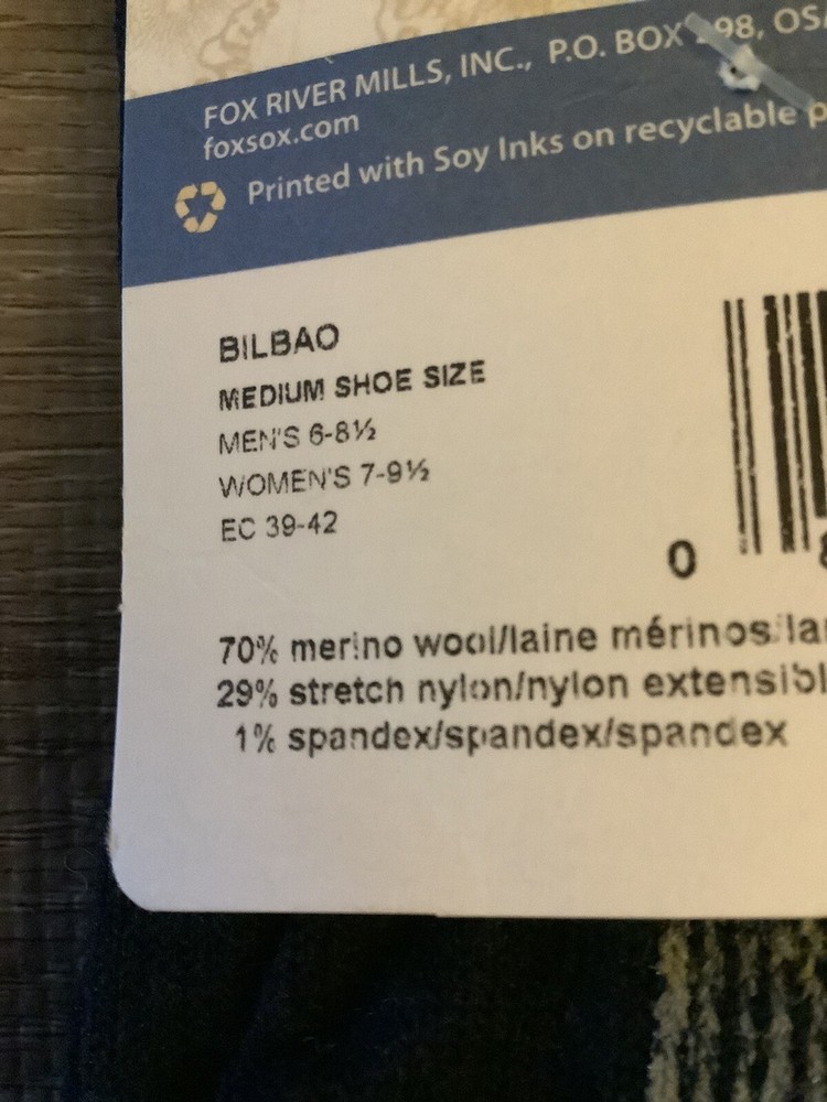Fox River Bilbao Navy Medium 6-8.5