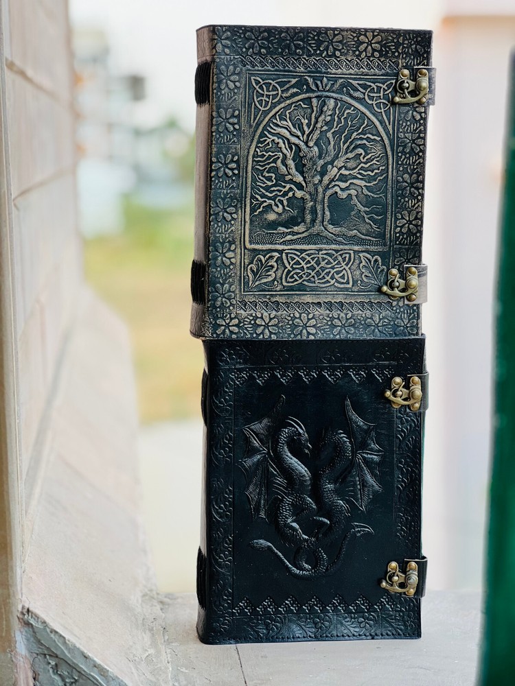 Dragon Handcrafted Leather Journal Proteter leather