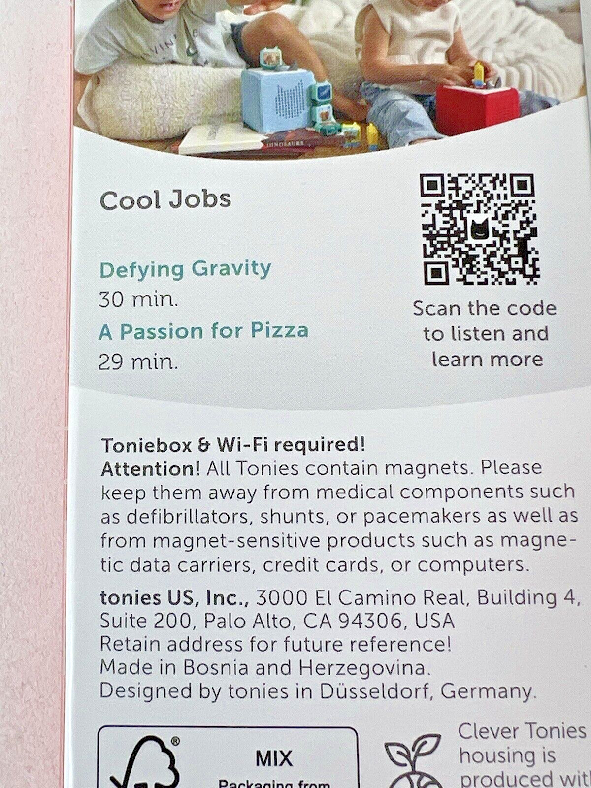 Clever Tonies Set: COOL JOBS Audio Characters Set Rocket Scientist, Pizza Maker