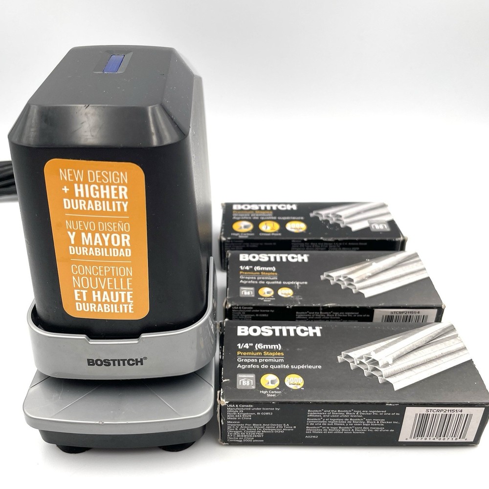 Bostitch B8E-VALUE Heavy Duty Impulse 45 Sheet Electric Stapler with Staples!