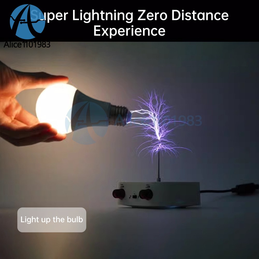 Tesla Coil Plasma Music Loudspeaker Bluetooth Touchable Artificial Lightning DIY