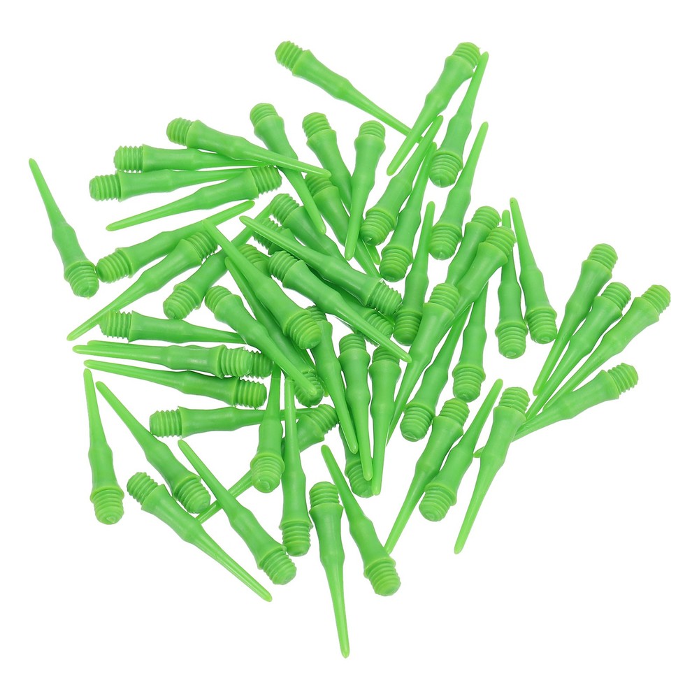 60Pcs 2BA Thread Plastic Soft Dart Tips Replacement Dart Accessories, Green