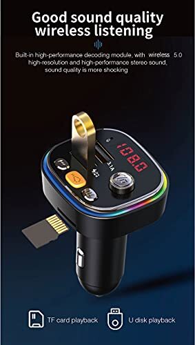 Transmisor de FM Bluetooth Para Carro Radio Auto Manos Libres Adaptador