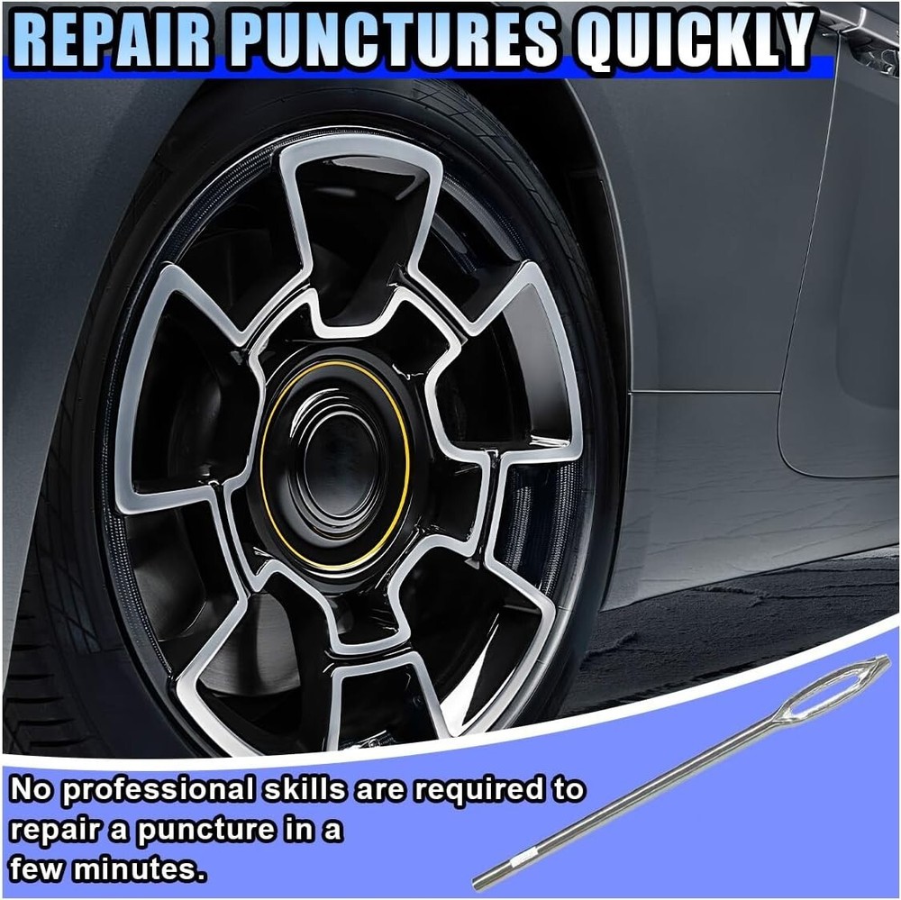 20 Pieces Replacement Split Eye Insertion Needle for Tire Plug Reamer Tool