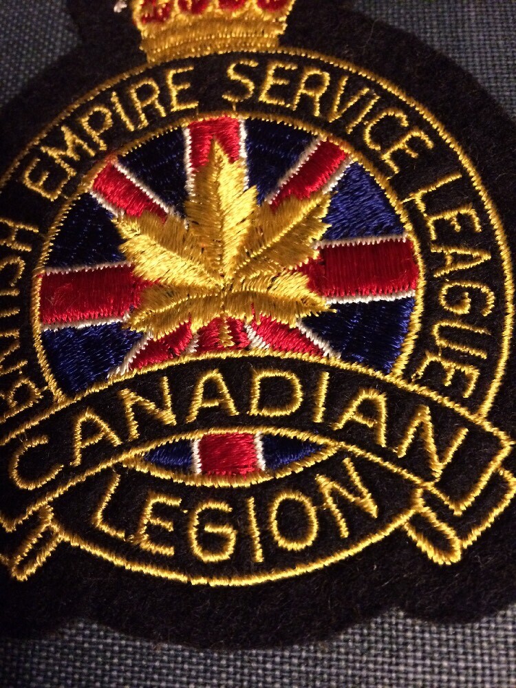 WWII CANADIAN LEGION uniform / FLIGHT JACKET PATCH WW2