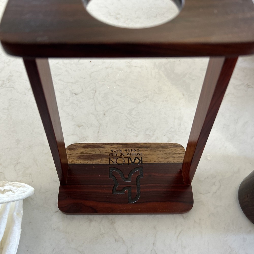 Handmade Wood Coffee Maker, costa rican, solid wood, non-electric