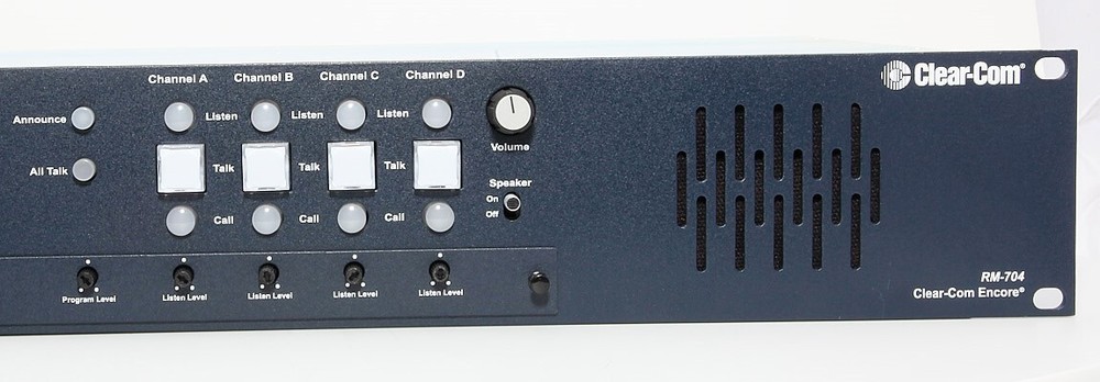 HME ClearCom 4-CH Remote Station Encore RM-704 Rack Mount Intercom System Base