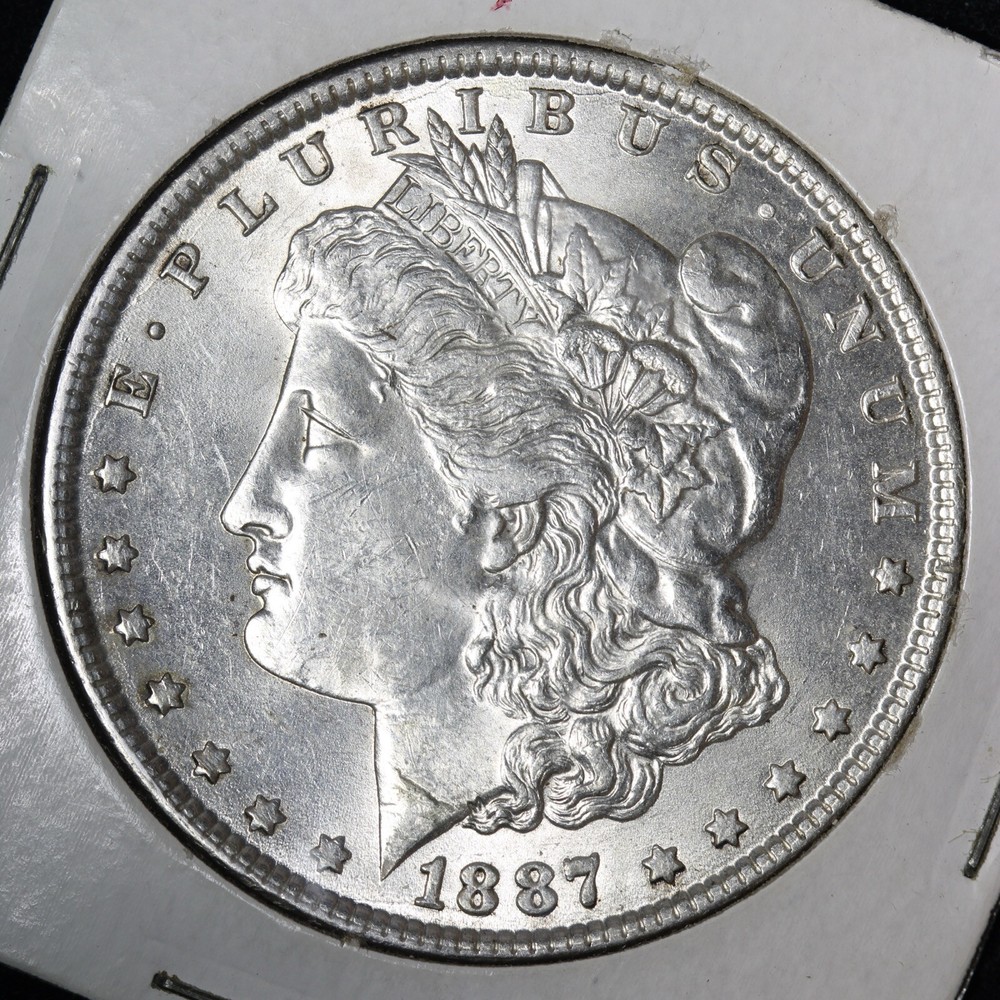1887 Morgan Silver Dollar E324 DHL