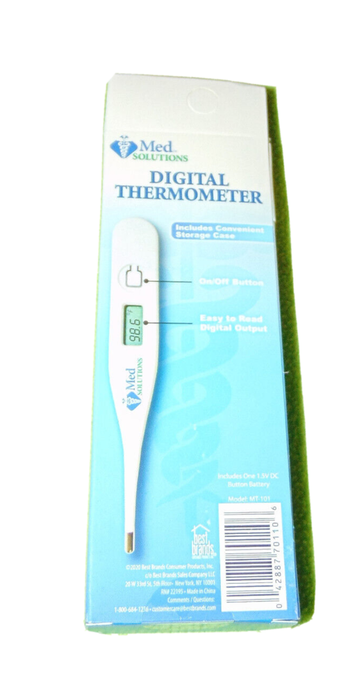 Med Solutions Digital Thermometer 10 Second Readout New