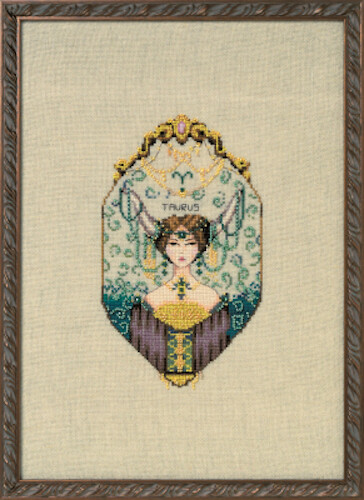 Nora Corbett Cross Stitch Pattern - NC329  Taurus