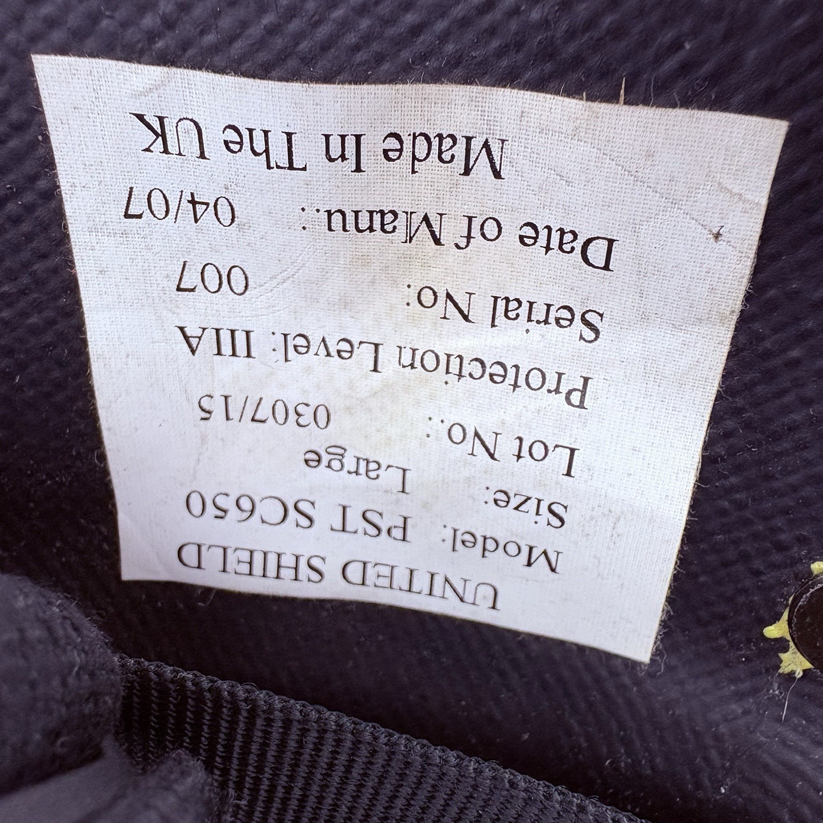 United Shield IIIA (3A) Helmet w/Removable Face Shield (Size Large) Bullet Proof