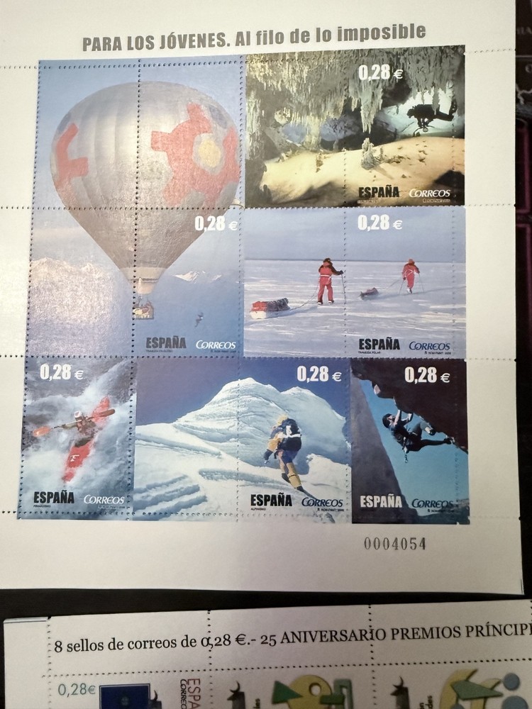 spanish stamps 3 mini sheets