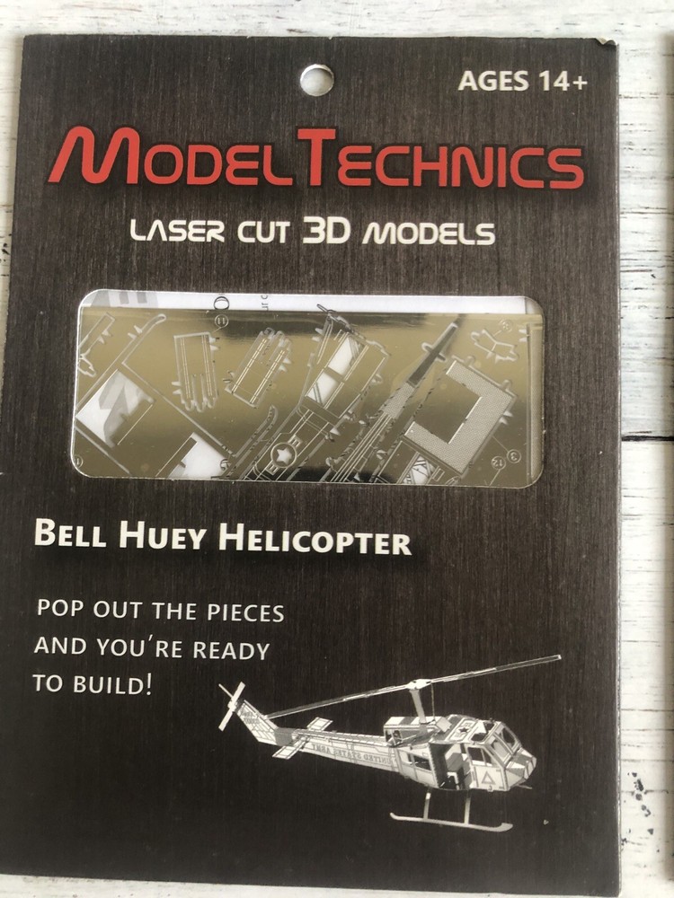 Model Technics Laser Cut 3D Models, 4 Pack. New. Sealed.