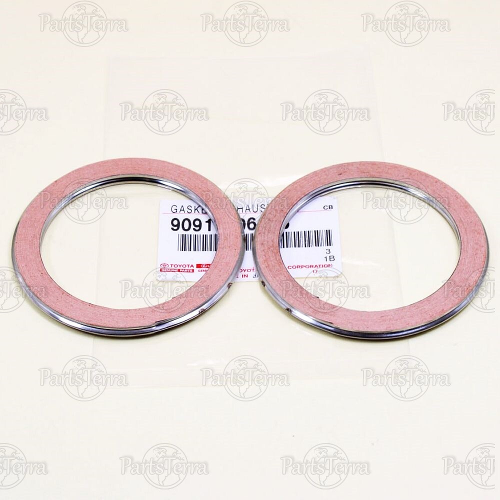 New Genuine OEM TOYOTA LEXUS Exhaust Pipe Connector Gaskets - 9091706076 - 2pc