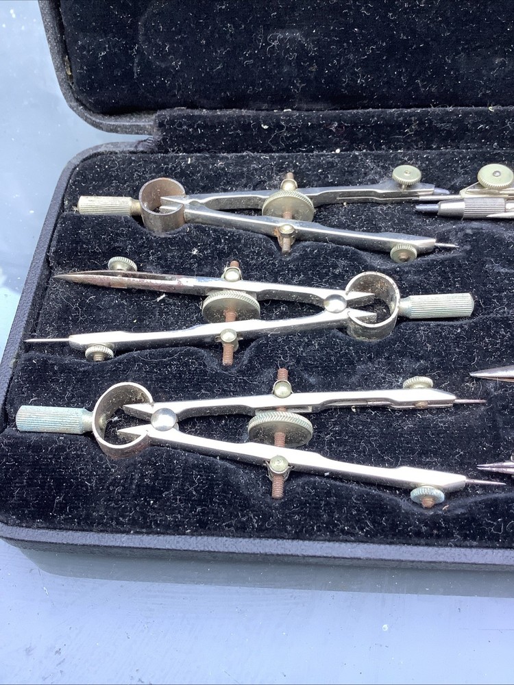 Vintage mechanical drawing instruments - Temple Series