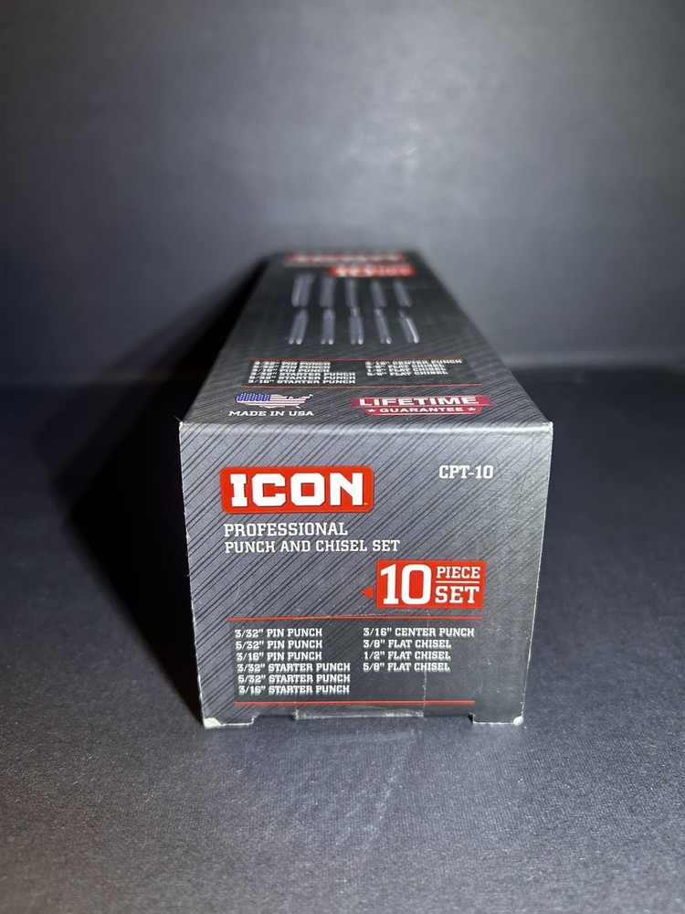 New ICON CPT-10 CHISEL & PUNCH SET