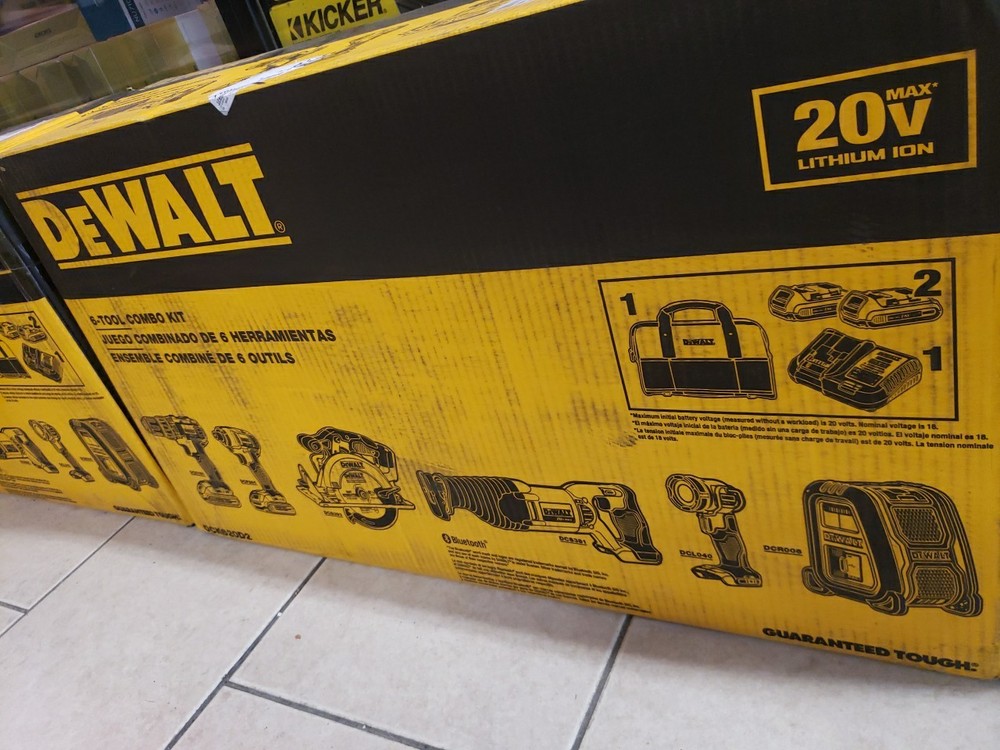 DEWALT 20V MAX Combo Kit, Power Tool Combo Kit, Compact 6-Tool (DCK620D2)