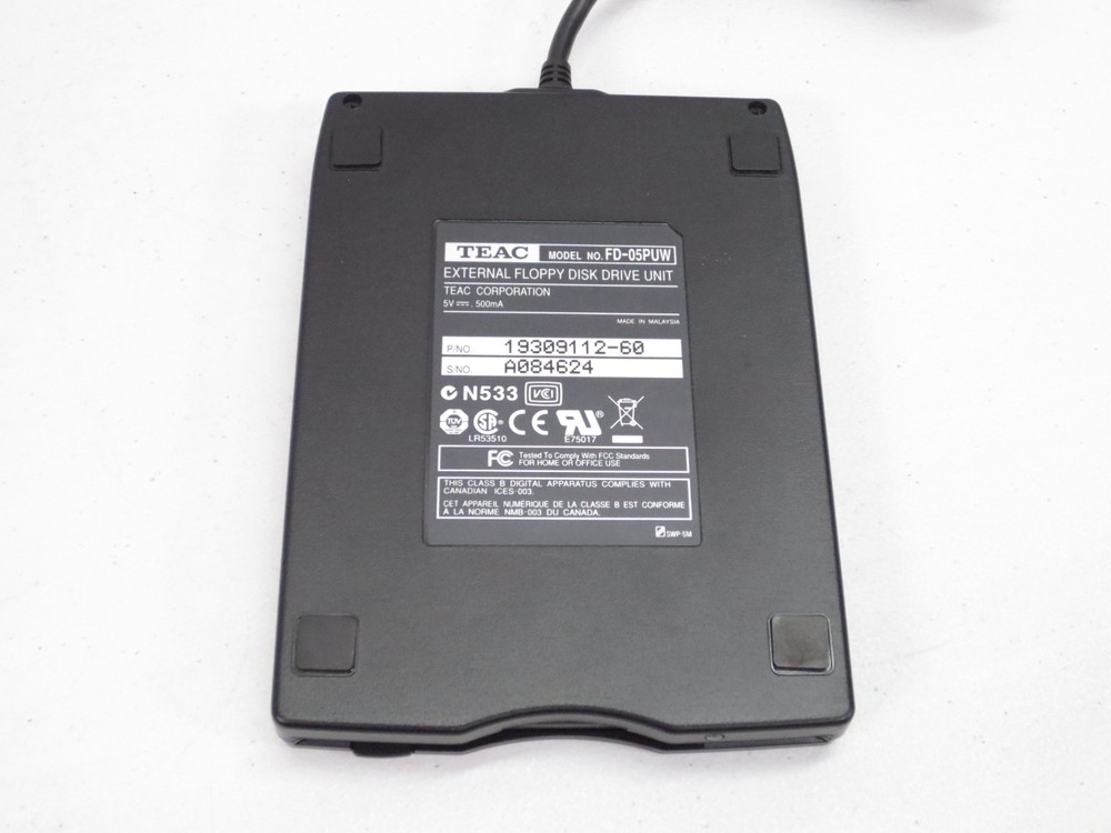 Teac FD-05PUW 3.5" USB External Floppy Disk Drive