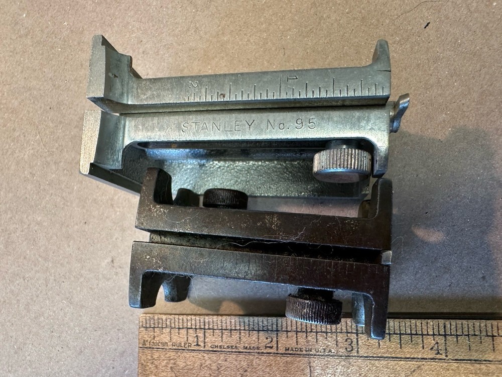 2 Vintage Stanley Mortise Butt Marking Gauges Different Unique Versions