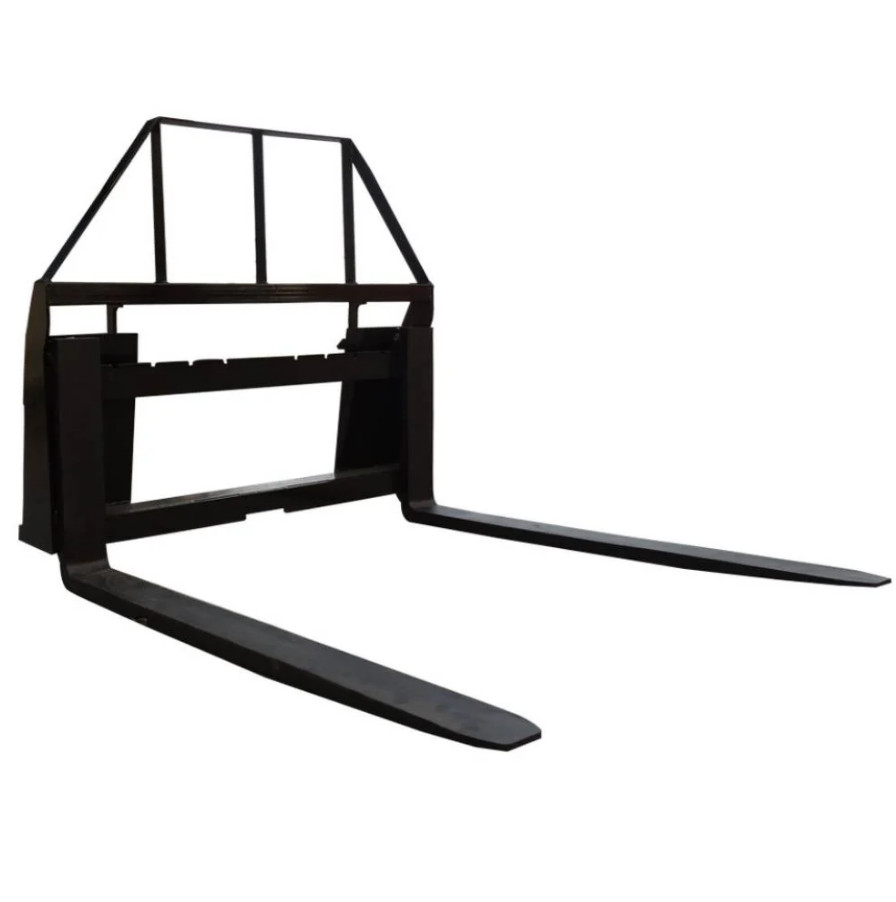 AGT Skid Steer 48'' Pallet Fork Frame Quick Tach Attachments For Standard Loader
