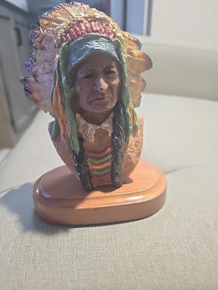 carved indian head