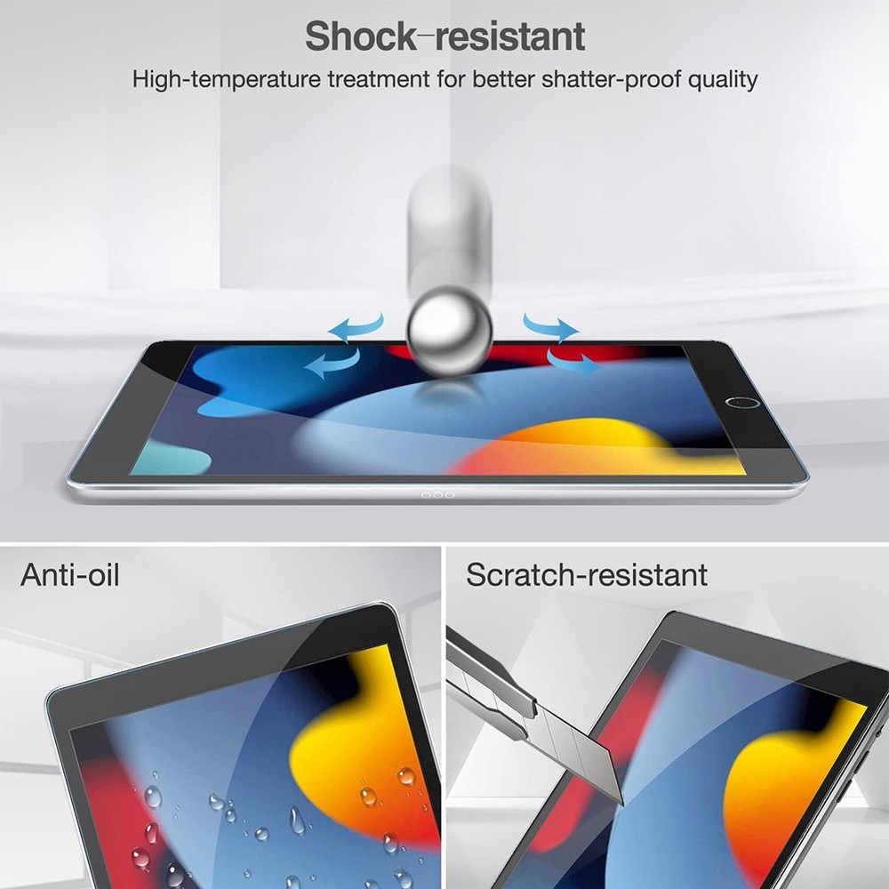 For Apple iPad 2nd 3rd 4th 9.7 inch Tempered Glass Screen Protector Shockproof