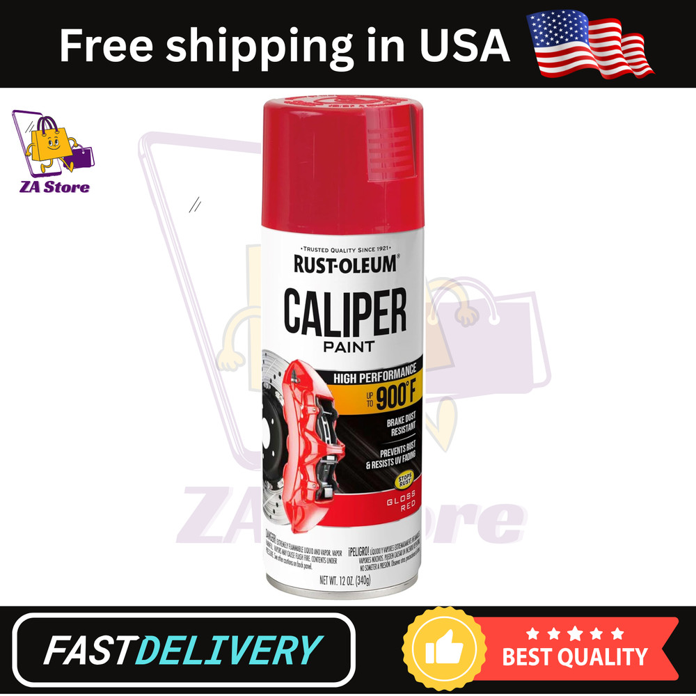 251591 Caliper Spray Paint, 12 Oz, Red