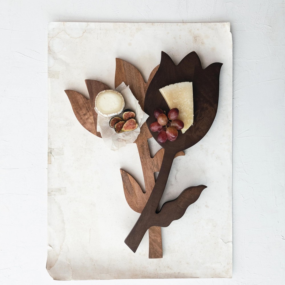 Bloom Mango Wood Serving Board, Natural