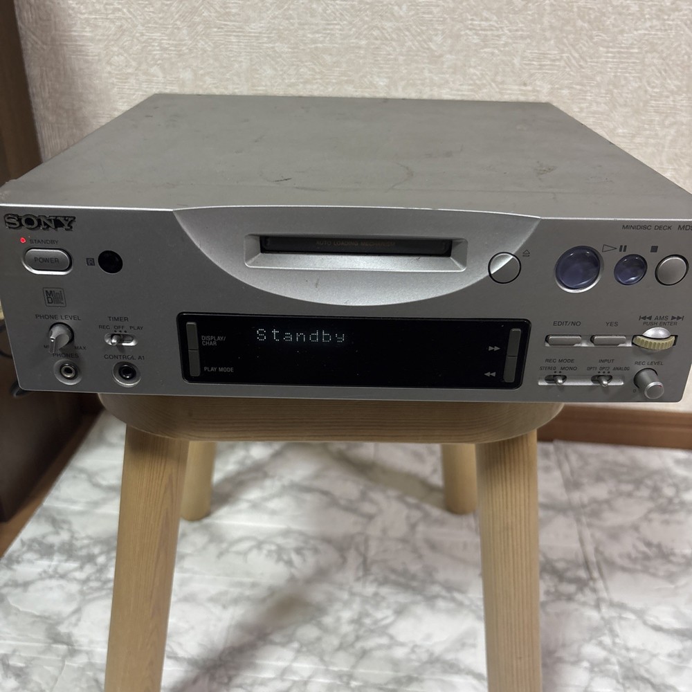 Sony MDS-PC1 MiniDisc MD Recorder Player PC Link Deck Japan Tested Working Audio
