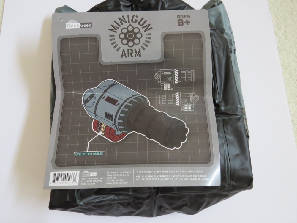 THINKGEEK Inflatable Minigun ARM ! Tested
