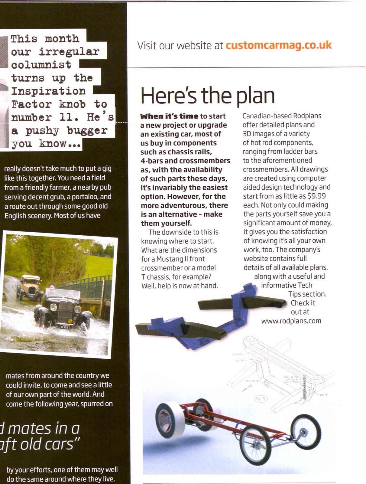 #06 Hot rod 4 Link Rear Suspension Plans Drag Race car pro-street Blueprints