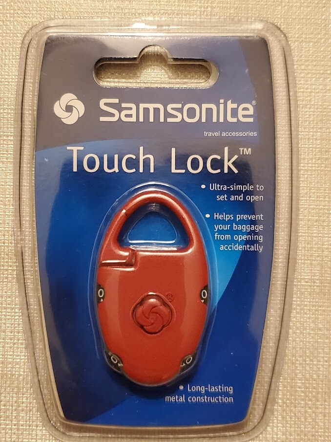 Samsonite Red Travel Touch Lock-Luggage-Security -NEW, SEALED