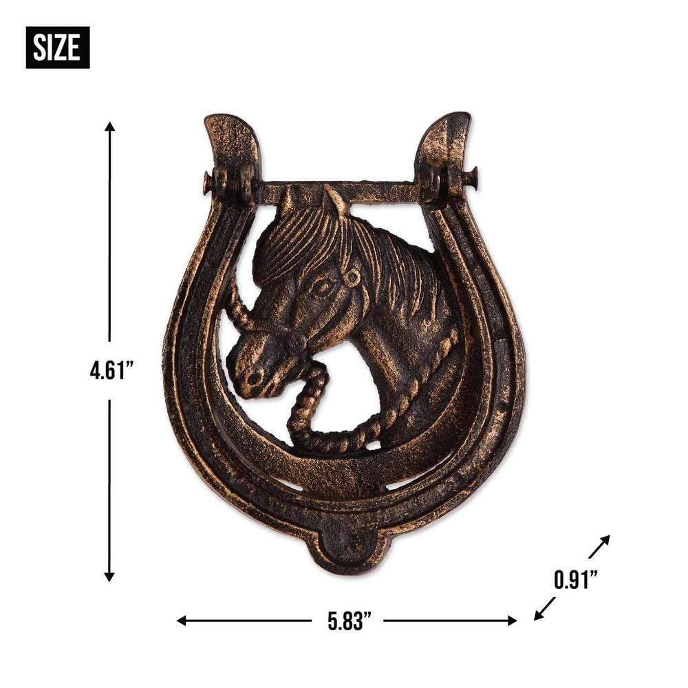 HORSESHOE DOOR KNOCKER CAST IRON