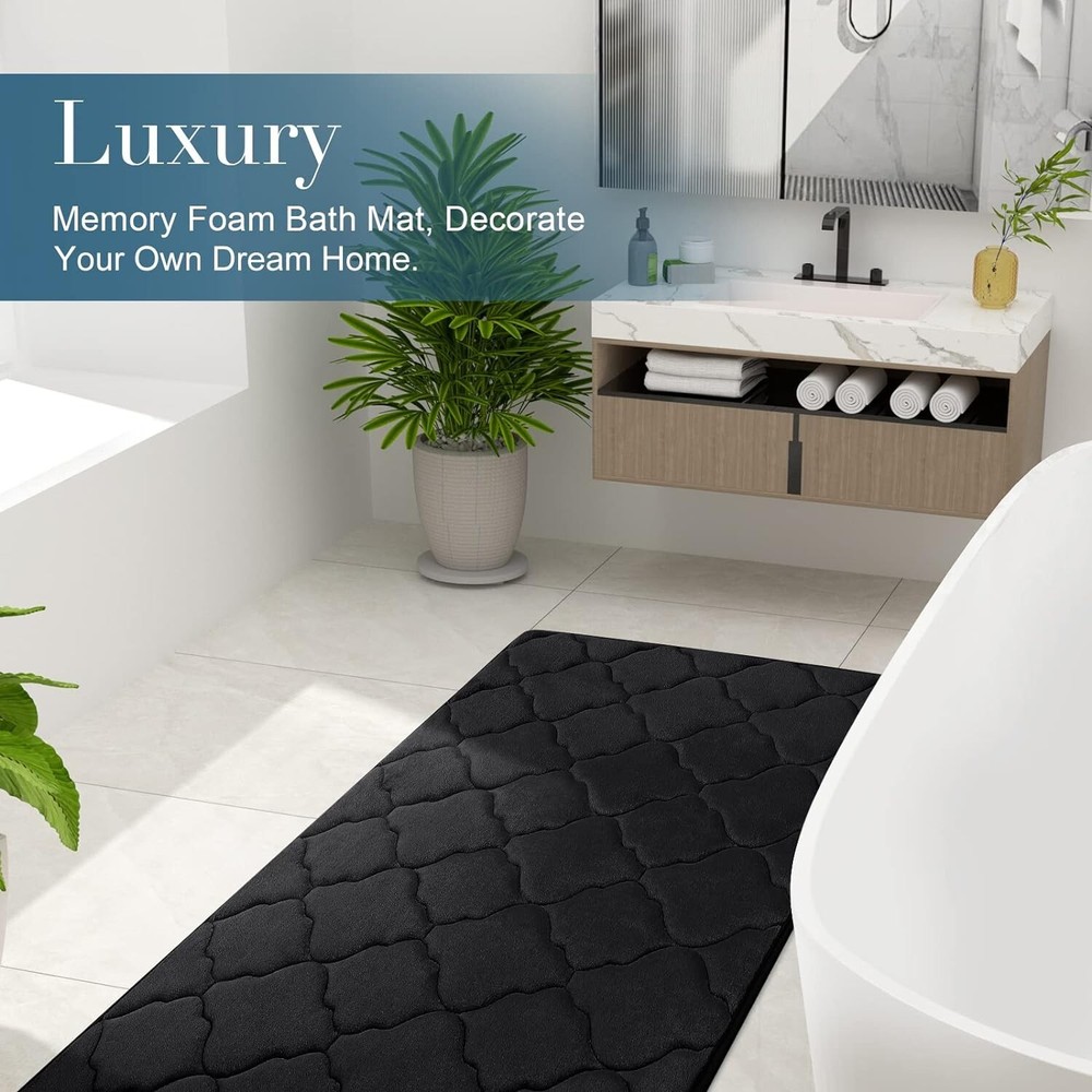 Memory Foam Bath Mat, Modernized Magic Mat Bathroom, Modernized Bath Mat,24"x16'