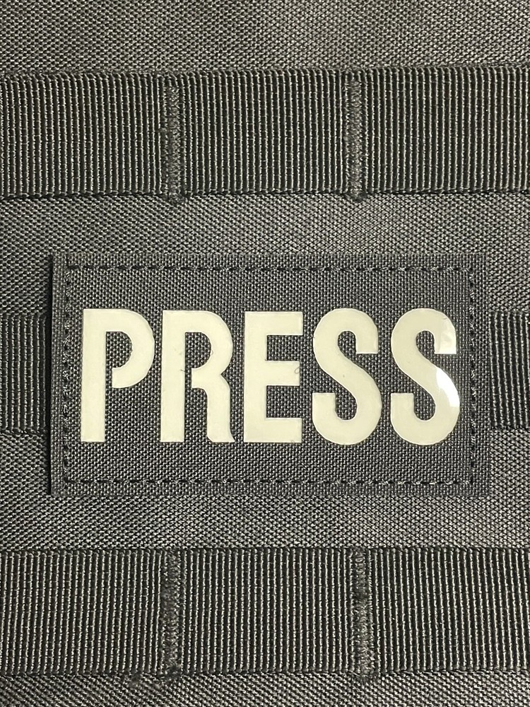 Press Reflective GITD Glow Tactical Duty Patch Hook Loop Backing