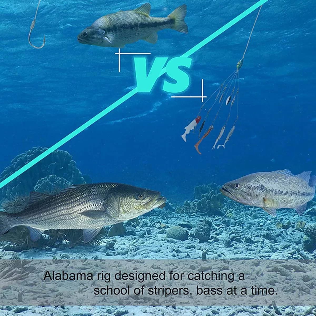 200 Umbrella Alabama Rig 4 Blades 5 Arms Alabama Rig Bass Fishing Lure Bait Tool