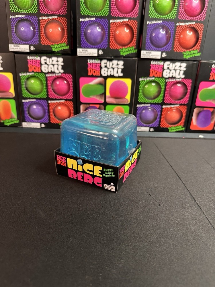 NeeDoh Nice Berg Blue XL Giant Squishy Ice Cube. NEE DOH